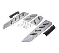 RORVECQ Accesorios Motocicleta Reposapiés Plataforma Escalón Almohadilla Pedal Placa Estriberas Para Forza350 Para FORZA 350 125 NSS 350(Titanio)