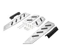 RORVECQ Accesorios Motocicleta Reposapiés Plataforma Escalón Almohadilla Pedal Placa Estriberas Para Forza350 Para FORZA 350 125 NSS 350(Plata)
