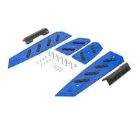 RORVECQ Accesorios Motocicleta Reposapiés Plataforma Escalón Almohadilla Pedal Placa Estriberas Para Forza350 Para FORZA 350 125 NSS 350(Azul)