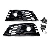 RORVECQ Accesorios Para Coches 8WD807681B Panal De Abeja Para A4 B9 2016-2018 Cubierta Rejilla Luz Antiniebla Delantera Con Embellecedor ACC