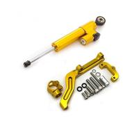 RORVECQ Amortiguador De Dirección Con Patrón Carbono Para Motocicleta Para Kawasaki Z650 2017-2024 Kit Montaje Soporte Estabilizador Y Ajustable(Model C)