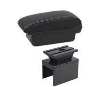 RORVECQ Apoyabrazos Universal Para Coche Modelo Universal Accesorios Auto Almacenamiento Recambios Retrofit Reducción Fatiga(A3 Black white NO USB)