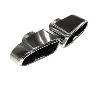 RORVECQ Boquilla Escape Cuadrada Acero Inoxidable 304 Para B&MW X3 G01 X4 G02 2019 2020 M40i Upgrade(Plata)