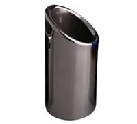 RORVECQ Boquillas Escape Acero Inoxidable Para A3 A4 B8 A6 C6 A5 Q5 Q7 Q3 A1 A8 76mm Accesorios Coche(NEGRO,1 pieza)