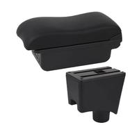 RORVECQ Caja De Almacenamiento Detalles Interiores Accesorios Para Coche Reposabrazos Para N&issan Para Almera G15(B2 línea negra 3USB)
