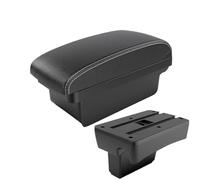 RORVECQ Caja De Apoyabrazos Compartimento De Almacenamiento Detalles Interiores Modificados Para Peugeot 307 I 2001 2002 2003-2008(A3 Black white NO USB)