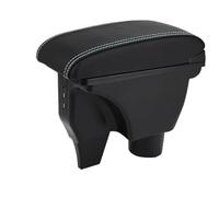 RORVECQ Caja De Apoyabrazos De Coche Accesorios De Coche Detalles De Piezas Interiores Caja De Almacenamiento Piezas De Retrofit Para TOYOTA Para Yaris Para Vitz(B3 cuero genuino)