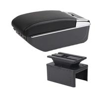 RORVECQ Caja De Descansabrazos Caja De Almacenamiento Central Retrofit Interior Accesorios De Automóvil Para Dacia Para Jogger(D2 línea negra 7USB)