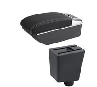 RORVECQ Caja De Descansabrazos De Coche Accesorios Piezas De Almacenamiento Retrofit Interior Específico Para R&enault Para Captur Para Clio 3 III(D línea blanca 7USB)