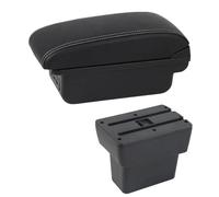 RORVECQ Caja De Descansabrazos Para N&issan Para Note E-Power Epower 2019 Para Note Caja De Almacenamiento De Consola Central USB Accesorio De Descansabrazos(C1 Línea Blanca)