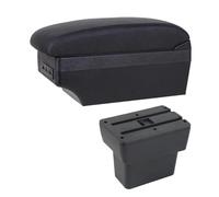 RORVECQ Caja De Descansabrazos Para N&issan Para Note E-Power Epower 2019 Para Note Caja De Almacenamiento De Consola Central USB Accesorio De Descansabrazos(Línea negra E1)