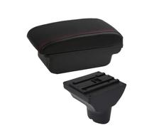 RORVECQ Caja Reposabrazos Almacenamiento Central Caja Interior Piezas Retrofit Dedicadas Accesorios Auto Para Hyundai I20(A1 Negro rojo SIN USB)