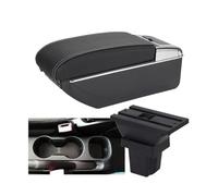 RORVECQ Caja Reposabrazos Auto Caja Almacén Brazo Accesorios Para C&hevrolet Para Trax Para Tracker 2015 2016 2017 2018(B3 Negro blanco 3USB)