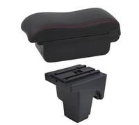 RORVECQ Caja Reposabrazos Auto Para F&ord Para Focus 3 Mk3 2011 2012 2013 2014 2015-2020 Consola Central Apoyabrazos Almacenamiento(Línea Roja B2)