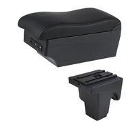 RORVECQ Caja Reposabrazos Auto Para F&ord Para Focus 3 Mk3 2011 2012 2013 2014 2015-2020 Consola Central Apoyabrazos Almacenamiento(Línea negra E2)