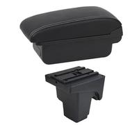 RORVECQ Caja Reposabrazos Auto Para F&ord Para Focus 3 Mk3 2011 2012 2013 2014 2015-2020 Consola Central Apoyabrazos Almacenamiento(B1 Línea Blanca)
