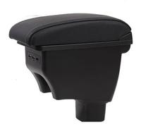 RORVECQ Coche Reposabrazos Giratorio Para Suzuki Sx4 2007 2008 2009-2013 Reposabrazos Consola Central Centro Caja De Almacenamiento(Línea negra negra)