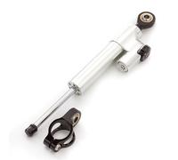RORVECQ Estabilizador De Dirección Universal Ajustable Con Control De Amortiguación Direccional Para Aprilia(Silver-Black)