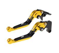 RORVECQ Juego De Manetas Freno Y Embrague Extensibles Plegables Para RS660 Para Tuono 660 2021-2022(Gold black)