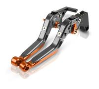 RORVECQ Juego De Palancas De Embrague Y Freno Para CBR600RR 2007-2020 Ajustables Y Plegables Accesorios Para Motocicleta(Gray orange)