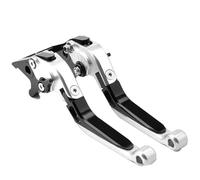 RORVECQ Manetas De Embrague Freno Ajustables Para Motocicleta Para CB400SF CB 400 VTEC 1998 1997 1996 1995 1994 1993(Plata Negro)