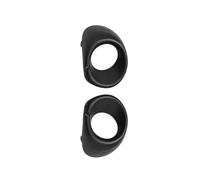 RORVECQ Marco Cubierta Luz Antiniebla Para Parachoques Delantero ABS Plateado Negro 6400D571 Para Mitsubishi Para Outlander 2013 2014 2015(NEGRO)