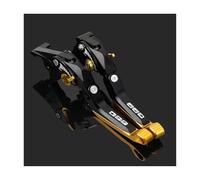 RORVECQ Palancas De Embrague Freno Aluminio 5D Ajustables Para Motocicleta Para Triumph Para Trident 660 2021 2022 2023(Oro negro)
