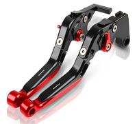 RORVECQ Palancas De Embrague Freno Extensibles Y Plegables Ajustables Para Motocicleta Para R1200RS 2015 2016 2017 2018(negro rojo)