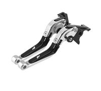 RORVECQ Palancas De Embrague Freno Plegables Extensibles Y Ajustables Para Kawasaki ZX-4R 2023-2024(Plata)