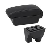RORVECQ Para C&hevrolet Para Onix 2020 2021 2022 2023 2024 Caja Reposabrazos Para Auto Caja De Almacenamiento Accesorios Auto Retrofit Interior(B3 Negro blanco 3USB)