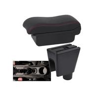 RORVECQ Para C&hevrolet Para Spark Caja De Reposabrazos Para Spark 3 III Para Aveo Reposabrazos Auto Partes Interiores Caja De Almacenamiento Central Con USB(B1 Negro rojo 3USB)