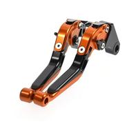 RORVECQ Para CB125R CB125F CB125E Juego De Palancas Embrague Y Freno Manijas Ajustables Plegables Accesorios Para Motocicleta(Orange black)