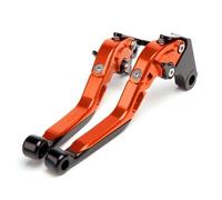 RORVECQ Para CB125R CB125F CB125E Juego De Palancas Embrague Y Freno Manijas Ajustables Plegables Accesorios Para Motocicleta(Naranja)
