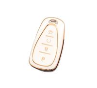 RORVECQ Para Chevrolet Para Chevy Para Malibu Para Camaro Para Cruze Para Traverse Para Sonic Para Equinox Funda TPU Para Llave Coche(BLANCO,4B button)
