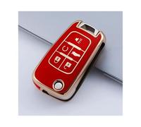 RORVECQ Para Chevrolet Para Equinox Para Cruze Para Impala Para Camaro Para Garna Para Yakista Llavero Funda Llave Coche Plegable(ROJO)