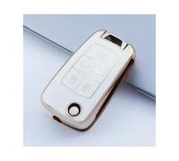 RORVECQ Para Chevrolet Para Equinox Para Cruze Para Impala Para Camaro Para Garna Para Yakista Llavero Funda Llave Coche Plegable(BLANCO)