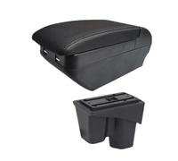 RORVECQ Para City Apoyabrazos Para Coche Almacenamiento Interior Reforma Accesorios Auto(H All Black 4 USB)