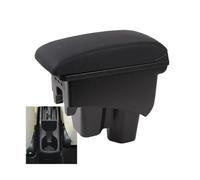 RORVECQ Para City Apoyabrazos Para Coche Elevado Doble Capa Almacenamiento Reforma Accesorios Auto Con USB(B2 cuero genuino)