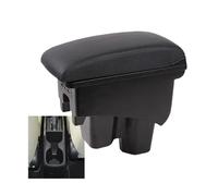 RORVECQ Para City Apoyabrazos Para Coche Elevado Doble Capa Almacenamiento Reforma Accesorios Auto Con USB(A2 Cuero artificial)