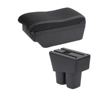 RORVECQ Para City Caja De Descansabrazos 2008 2009 2010 2011 2012 2013 Almacenamiento Central Retrofit Con USB Accesorios Coche(C white line 7USB)