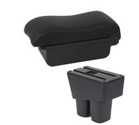 RORVECQ Para City Caja De Descansabrazos 2008 2009 2010 2011 2012 2013 Almacenamiento Central Retrofit Con USB Accesorios Coche(B black line 3USB)