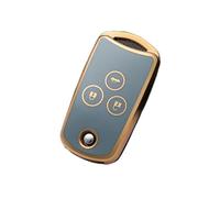 RORVECQ Para Civic IX Para Pilot Para Accord 8 CRV Para Jazz HRV Para ACURA MDX TL TSX ZDX RSX 2 3 Botones Llavero TPU Funda Llave Coche(GRIS,2 botones)