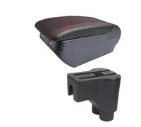 RORVECQ Para Daihatsu Para Terios 2 Caja Apoyabrazos Retrofit Interior Caja Almacenamiento Accesorios Auto(H línea roja 4USB)