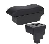 RORVECQ Para F&ord Para EcoSport 2013 2014 2015 2016 2017 Caja Almacén Reposabrazos Accesorios Auto Brazo Piezas Retrofit Interior(B2 línea negra 3USB)