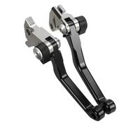 RORVECQ Para Husqvarna TC125 2014-2023 Motocross Palancas De Freno Y Embrague Plegables Con Pivote Aleación Aluminio(NEGRO)