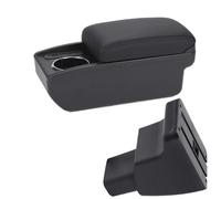 RORVECQ Para Hyundai I10 Auto Reposabrazos Caja De Almacenamiento Central Interiores Piezas De Retrofit Accesorio Auto(B2 Línea negra 6USB)