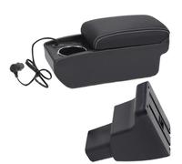RORVECQ Para Hyundai I10 Auto Reposabrazos Caja De Almacenamiento Central Interiores Piezas De Retrofit Accesorio Auto(A3 Carga rápida)