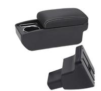 RORVECQ Para Hyundai I10 Auto Reposabrazos Caja De Almacenamiento Central Interiores Piezas De Retrofit Accesorio Auto(C3 Negro blanco SIN USB)