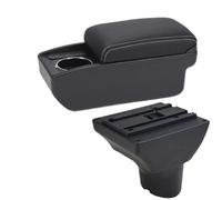 RORVECQ Para Hyundai I20 Brazodescanso Coche 2012 Detalle Interior Retrofit Caja Almacenamiento Auto Accesorios Auto(B3 Negro blanco 6USB)