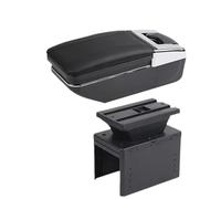 RORVECQ Para Hyundai Para I20 2021 2022 2023 2024 Caja De Reposabrazos Piezas De Interior Caja De Almacenamiento Accesorios De Coche(Una línea negra Sin USB)